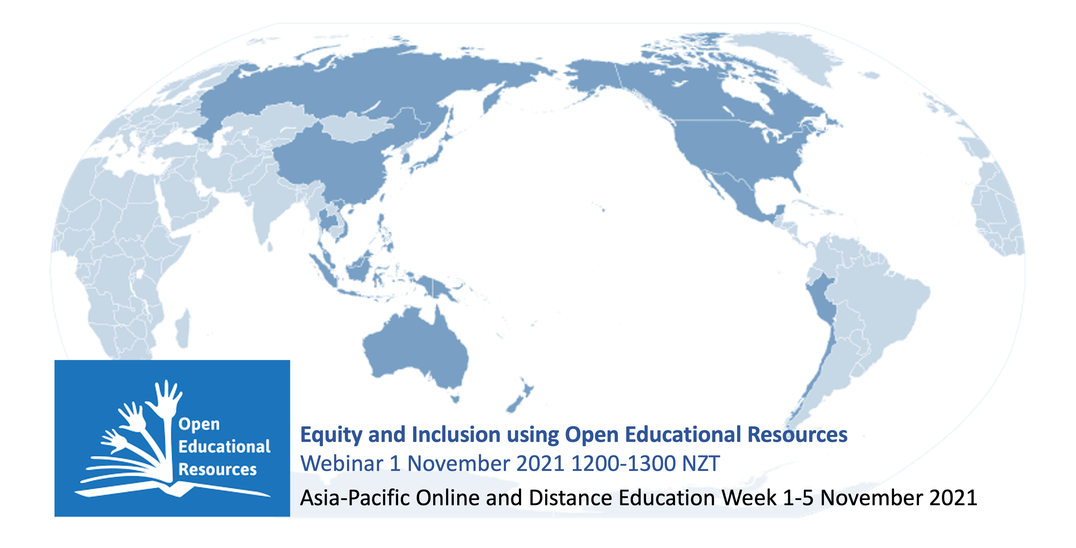 Image showing Asia-Pacific Region and the OER Logo