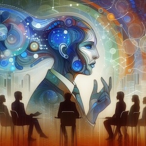 abstract image of an individual