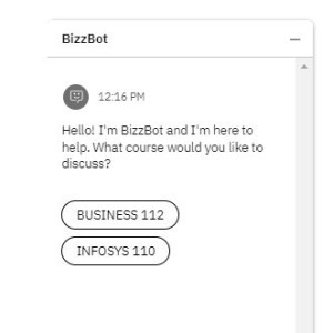 BizzBot Workshop: Trialing artificial intelligence and digital assistants for student queries