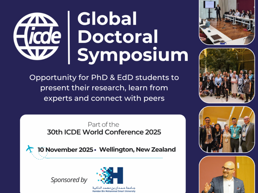 Register by 16 October for the free ICDE Global Doctoral Symposium at the 30th ICDE World Conference 2025